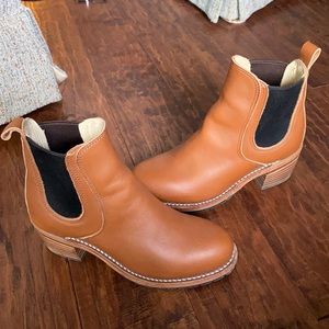 Red Wing Harriet Tan Leather Boots